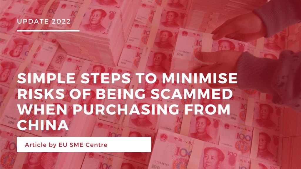 Simple steps to minimise risks of being scammed when purchasing from China