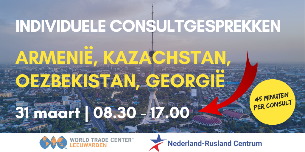 Consultgesprekken Armenië, Kazachstan, Oezbekistan, Georgië - WTC Leeuwarden